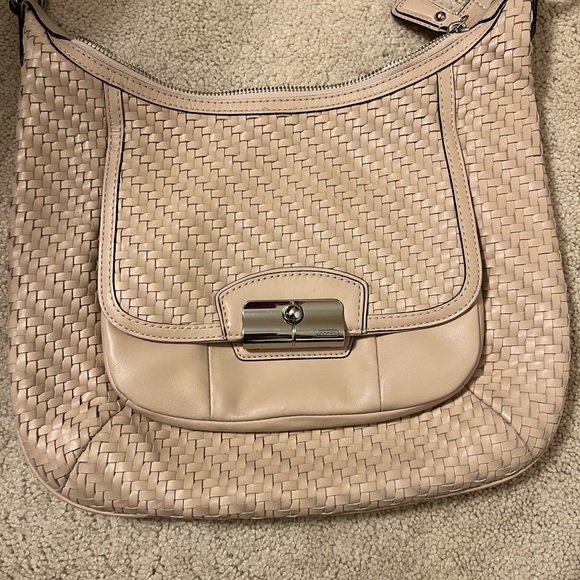 Coach Woven Leather Crossbody - Picture 7 of 7